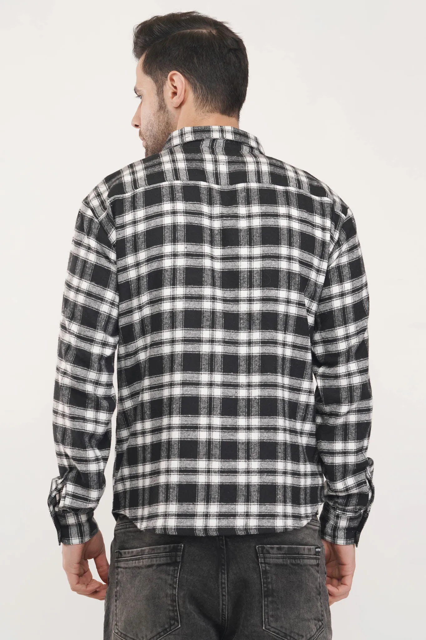 Regency Checks | Black & White Oxford Checkered Shirt