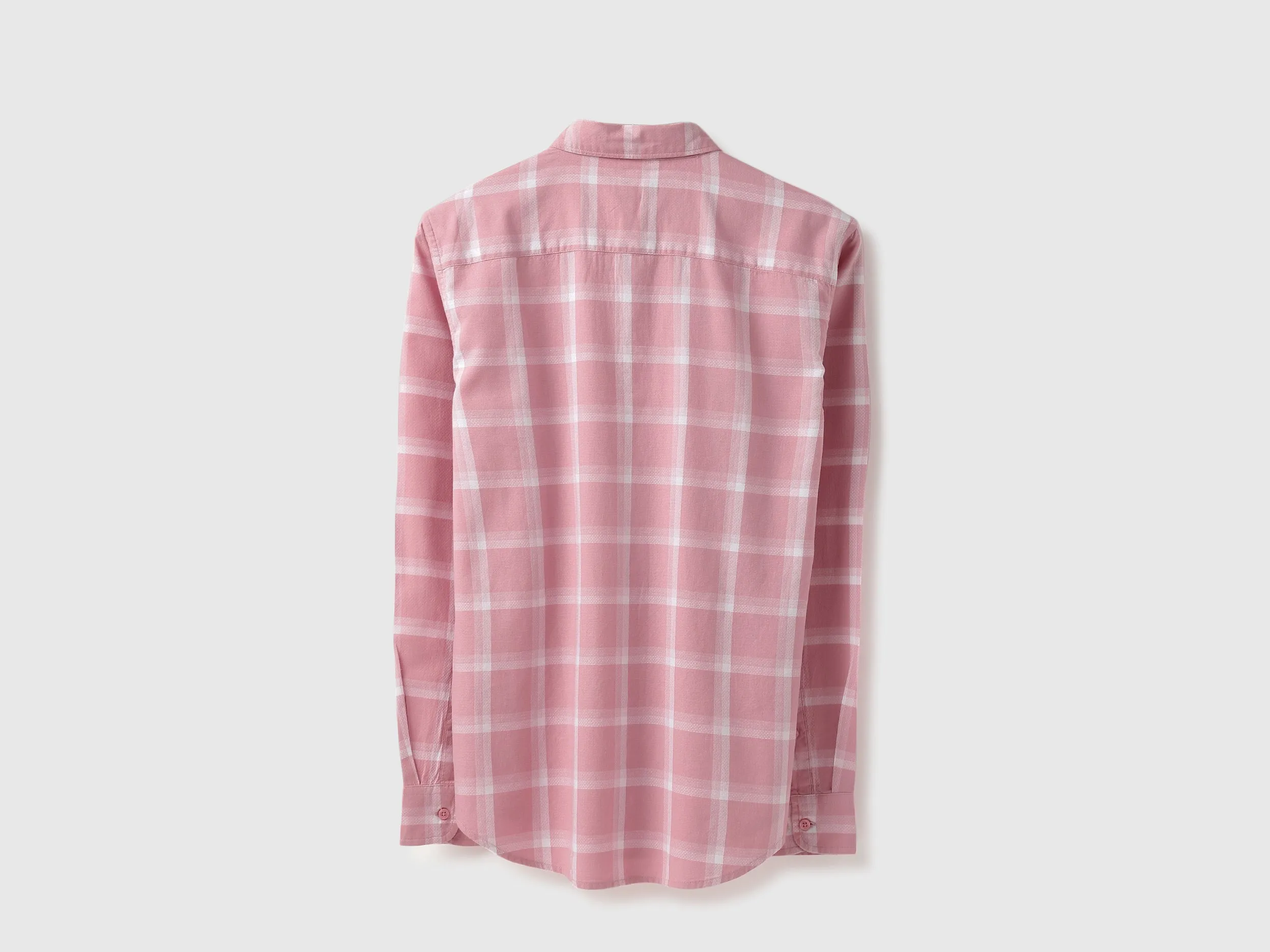 Regular Fit Button Down Collar Checkered Shirt