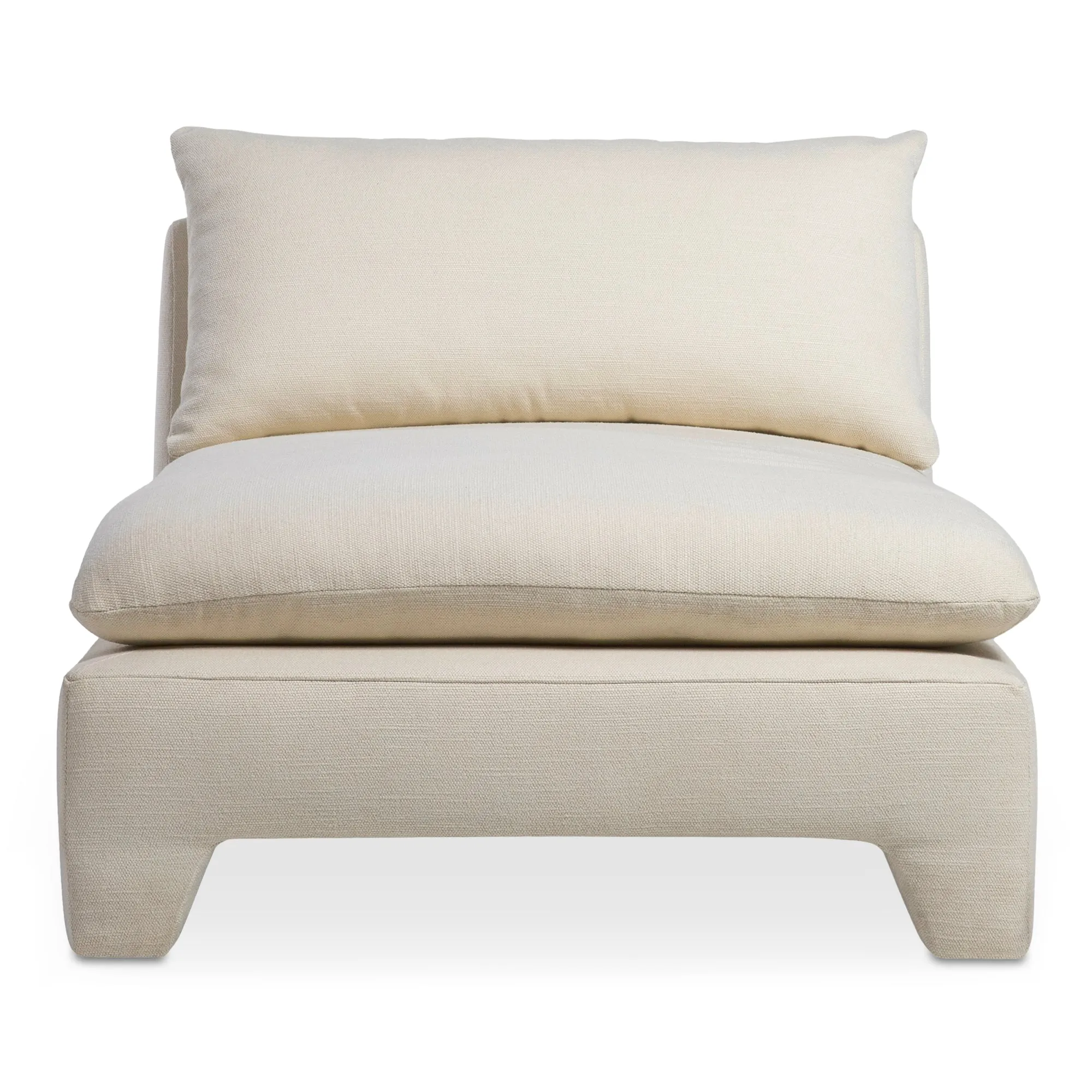 Retro-Chic Lounger with Padded Legs