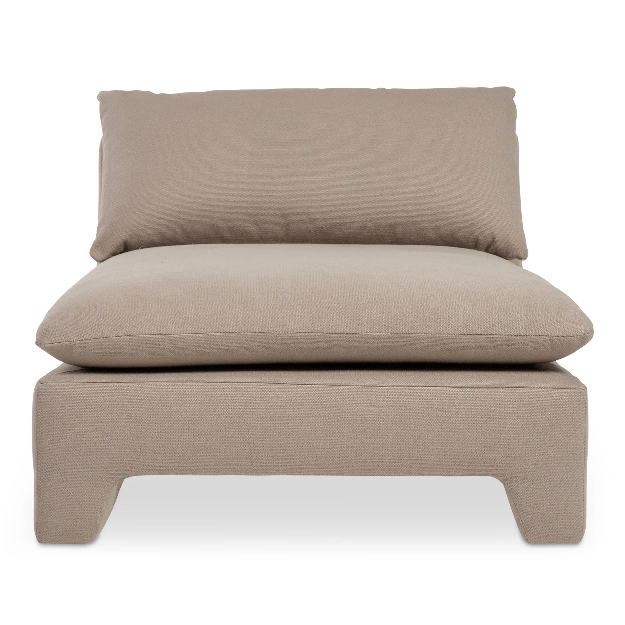 Retro-Chic Lounger with Padded Legs