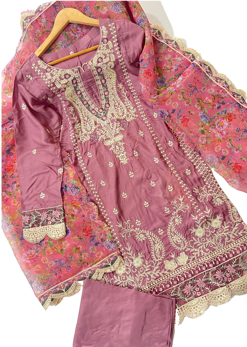 RGZ1401 Readymade Pink Linen suit