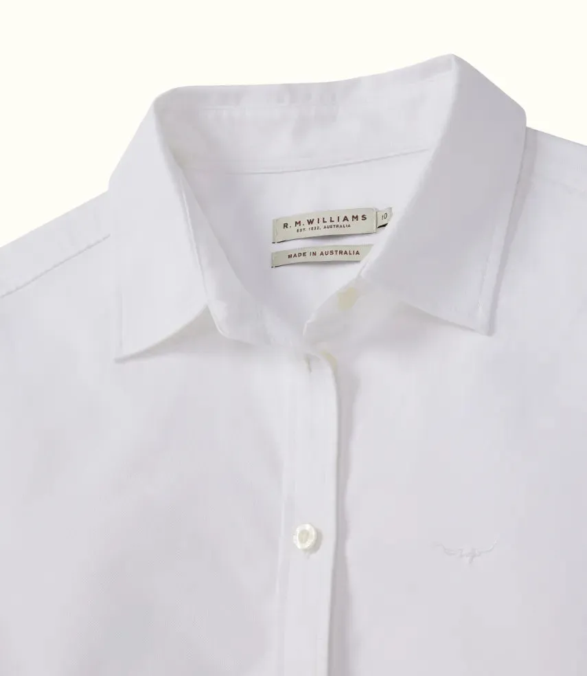 R.M.Williams - Olney Oxford Shirt - White