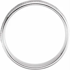 Rope Design Band with Hammer Finish 51296 - 8 mm