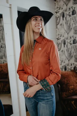 'Rylee' Copper Stripe Women's CINCH Button Up (XS-XL)