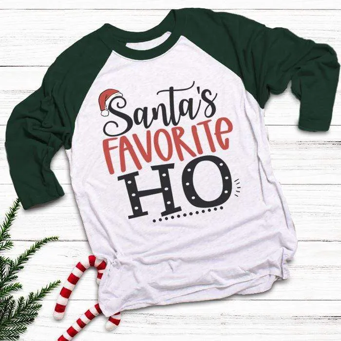 Santa's Favorite HO Raglan