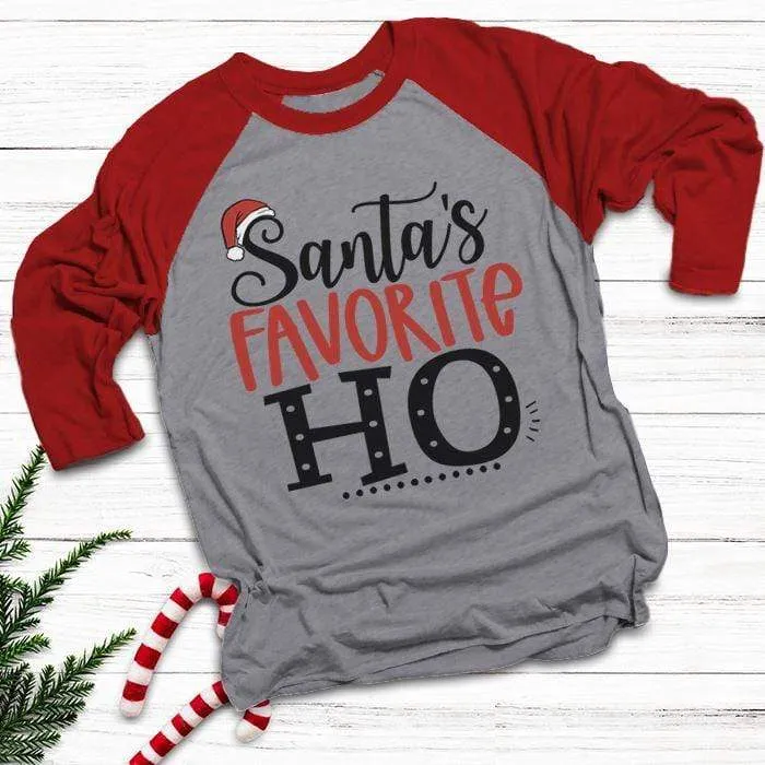 Santa's Favorite HO Raglan