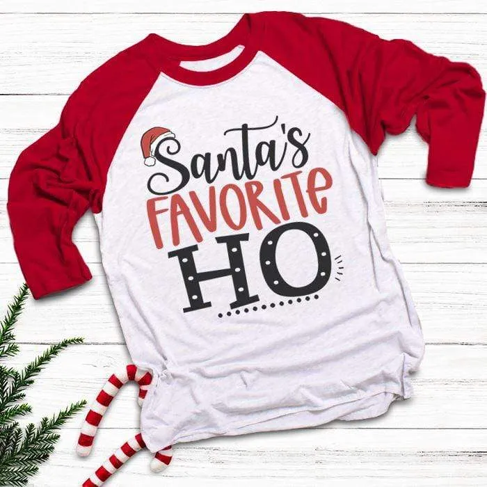 Santa's Favorite HO Raglan