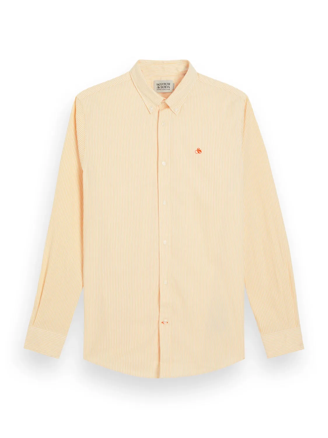 SCOTCH & SODA ESSENTIAL COTTON OXFORD STRIPE L/S SHIRT 175696