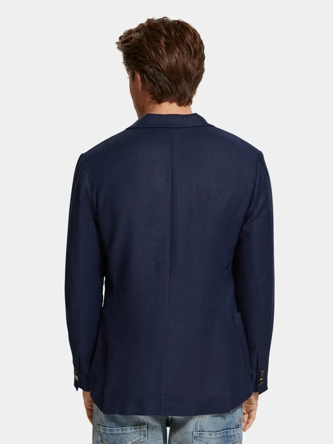 SCOTCH & SODA HERRINGBONE DOUBLE BREASTED BLAZER 175420