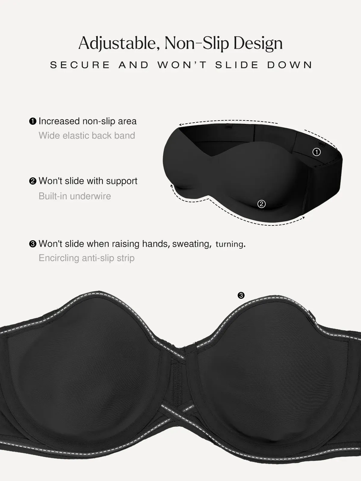 Seamless Push-Up Shapewear Bra