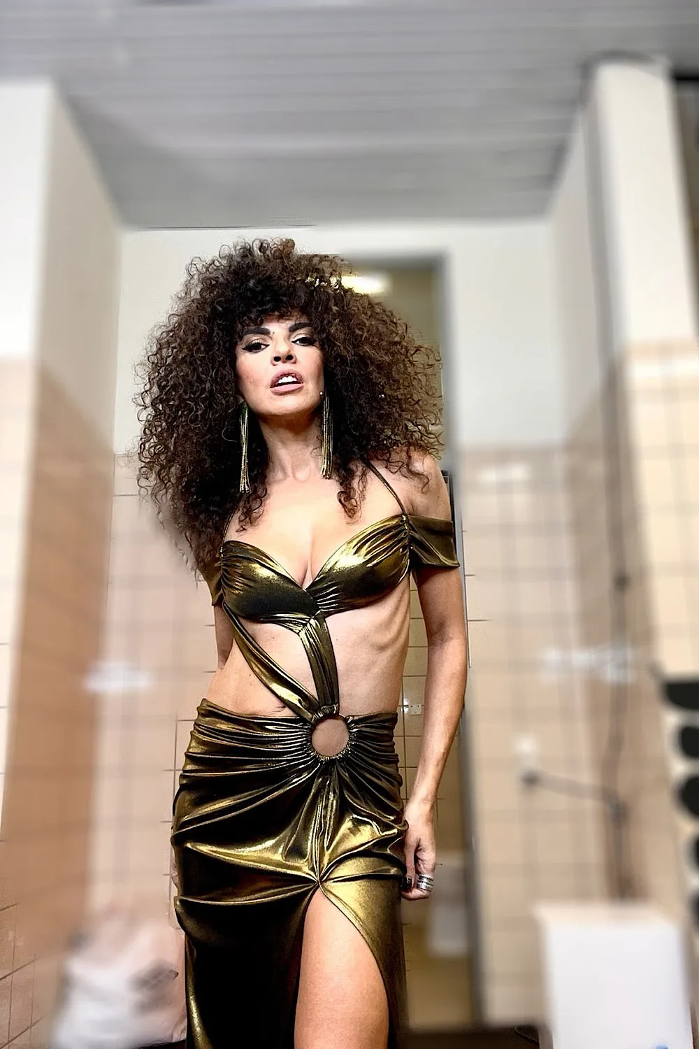 SELENE METALLIC DRESS