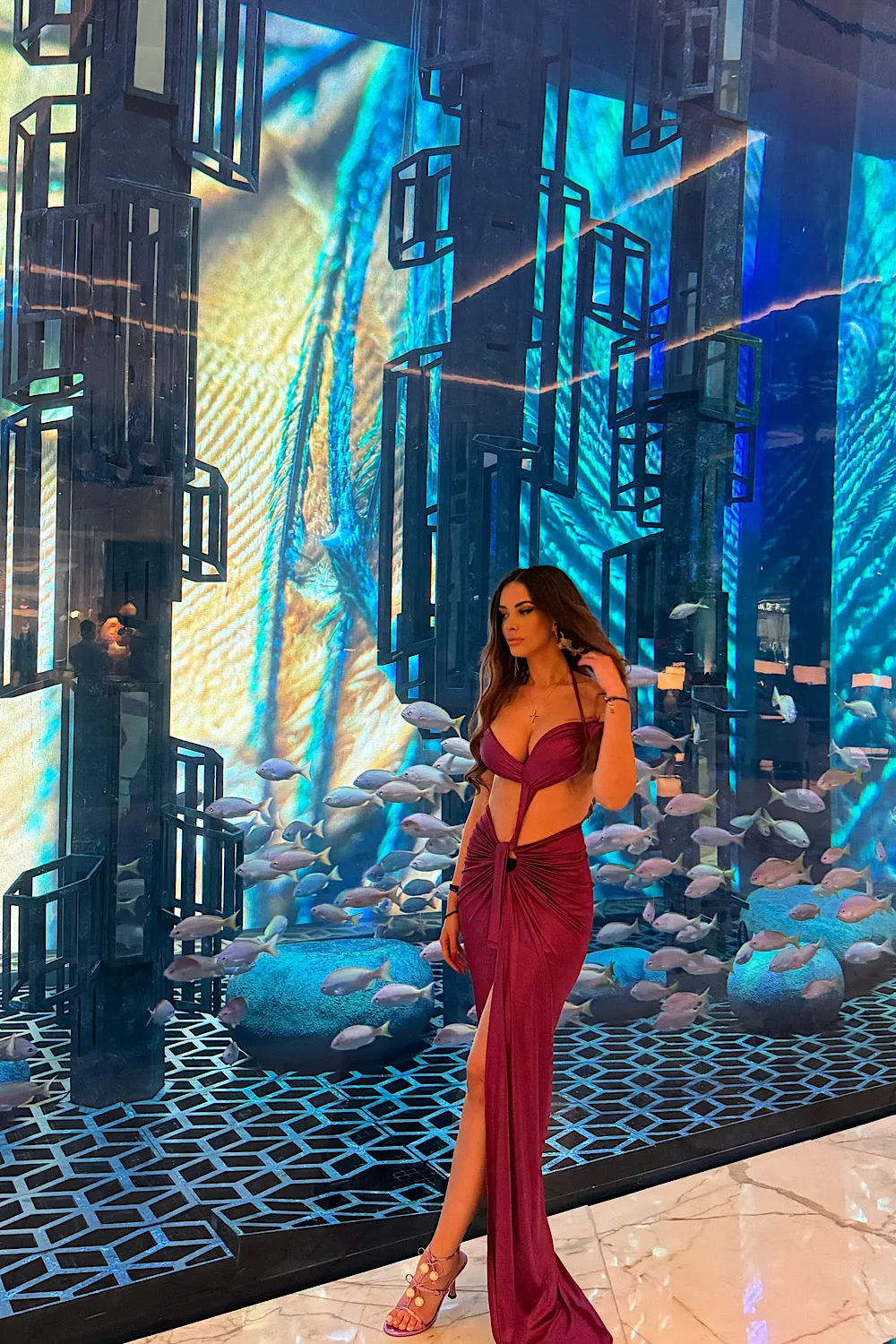 SELENE METALLIC DRESS