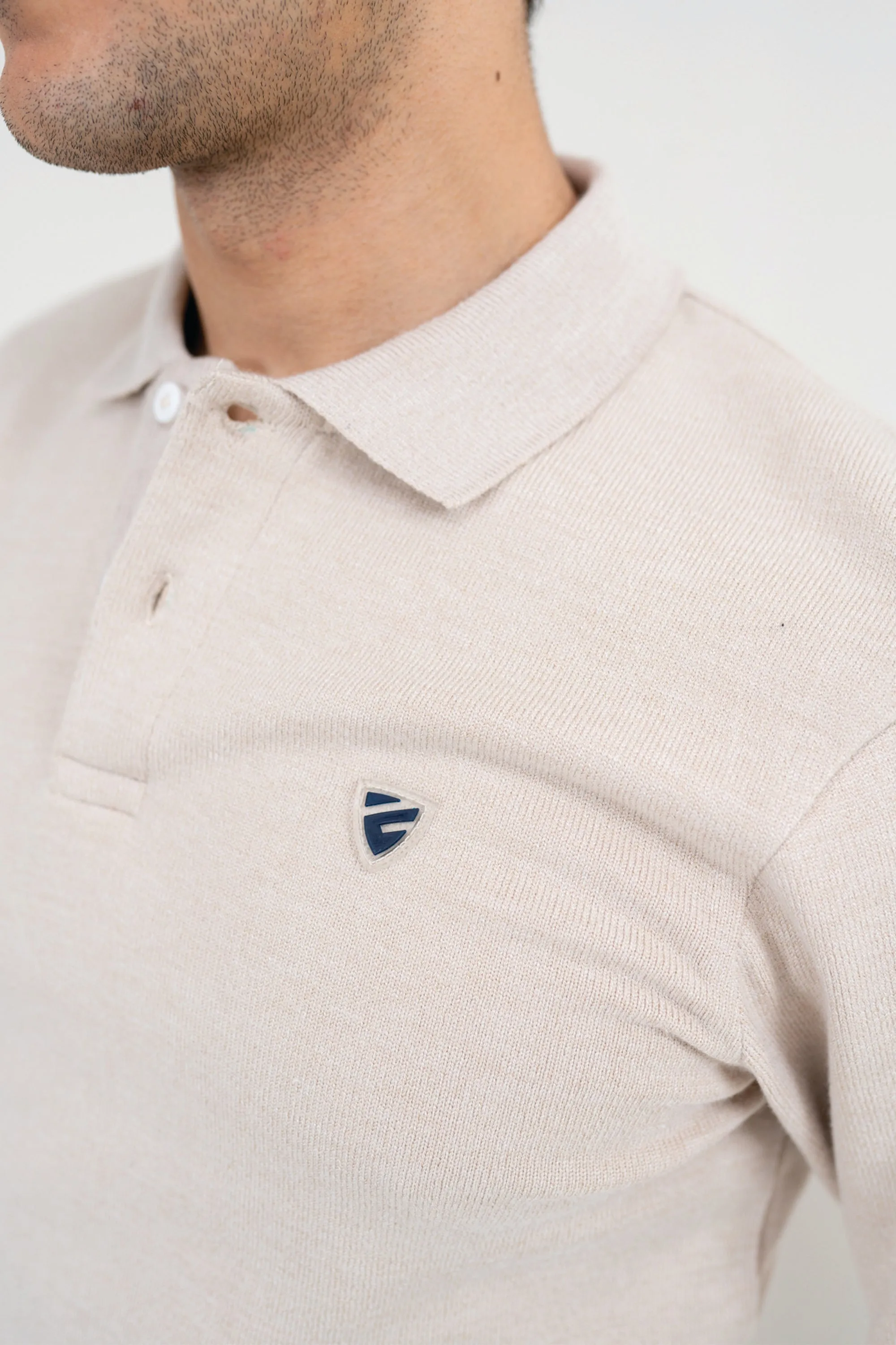 Sepia Long-Sleeved Polo