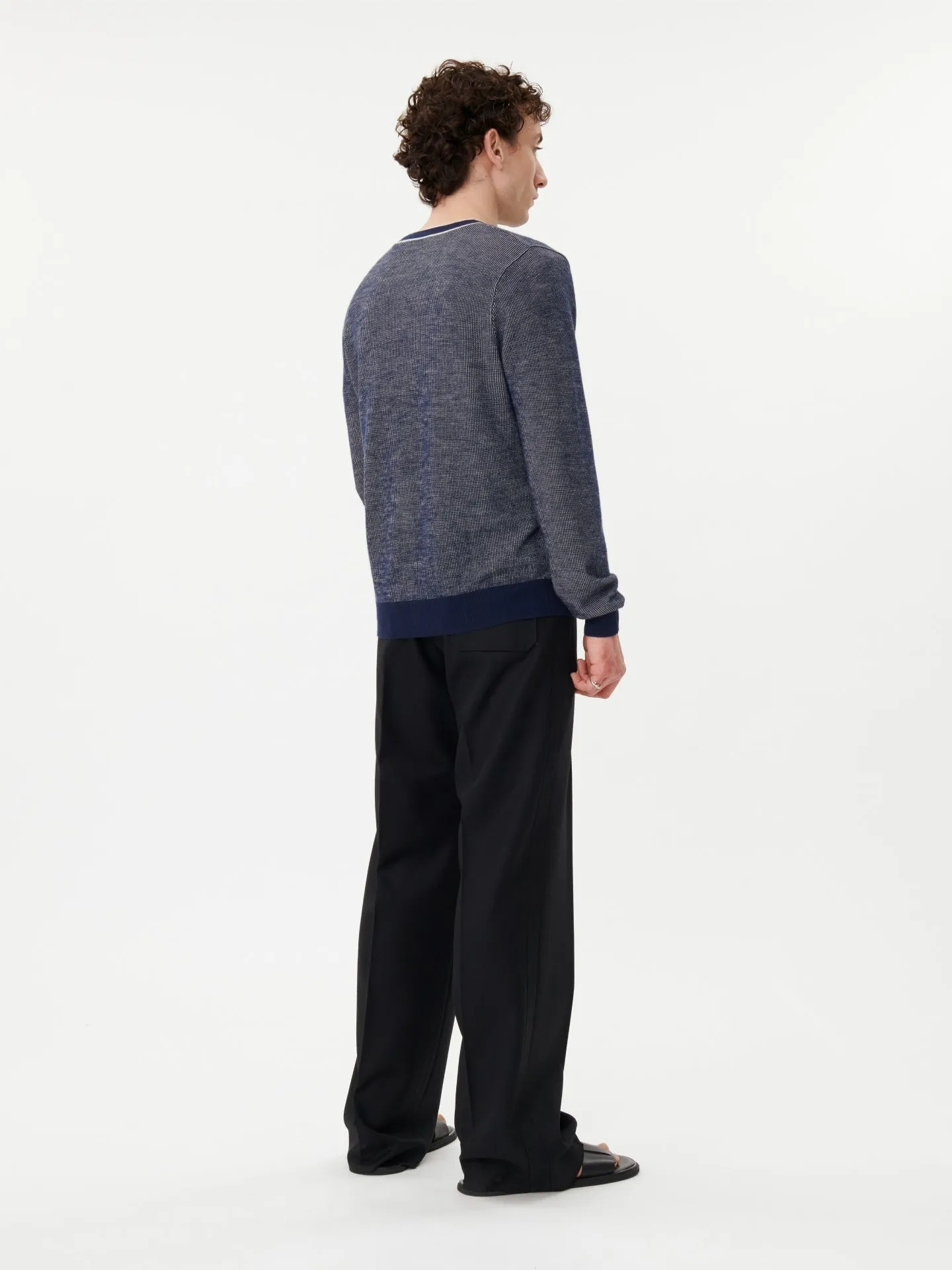Silk Cashmere Jacquard Knit Cardigan