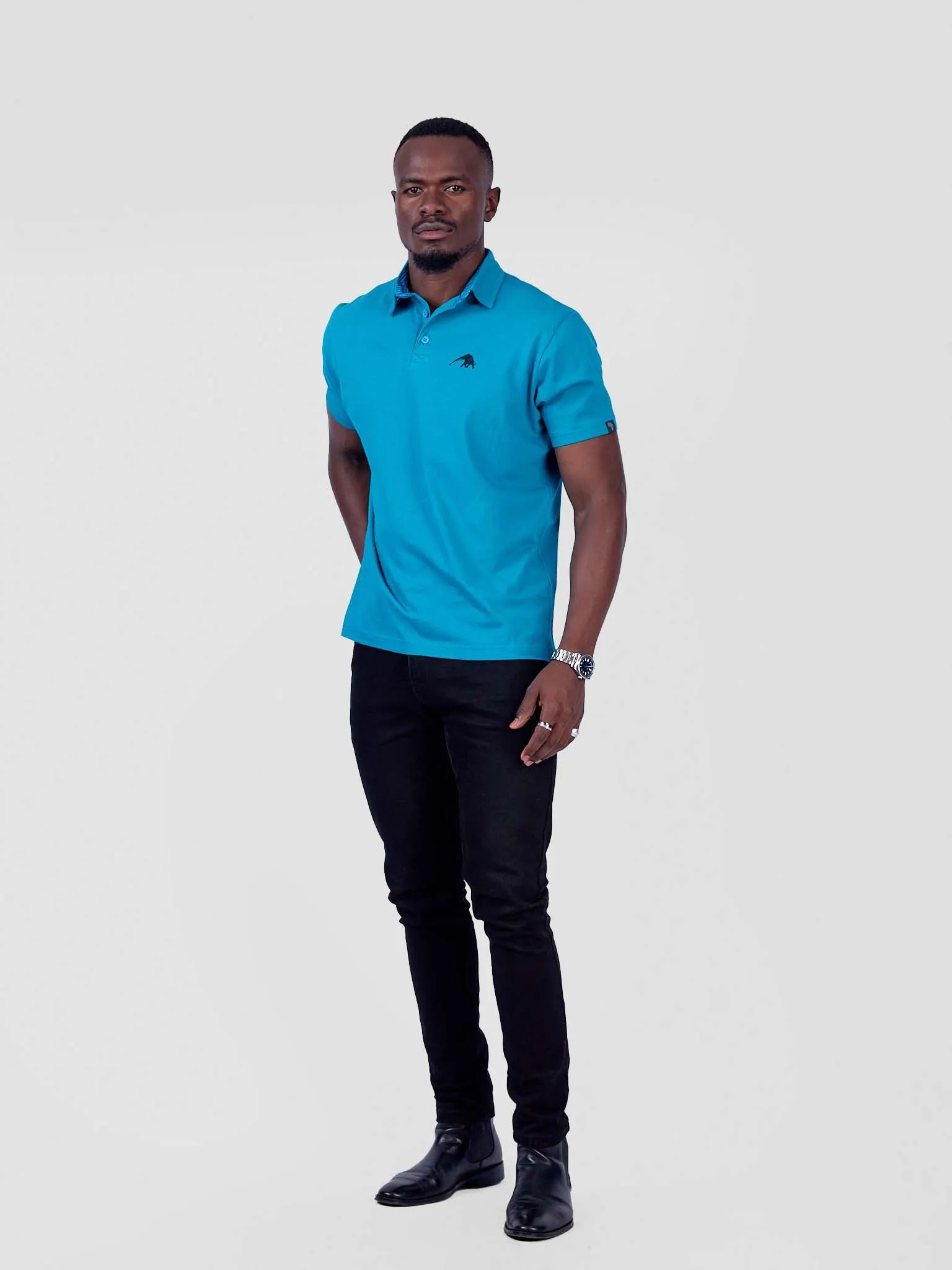 Slab Cotton Polo T-Shirt