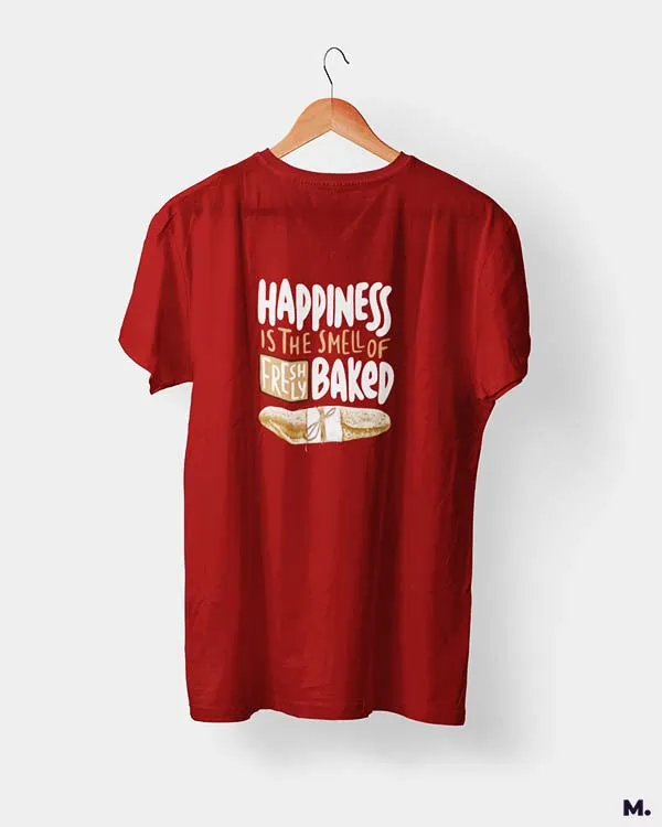 Smell of freshly baked bread printed t shirts