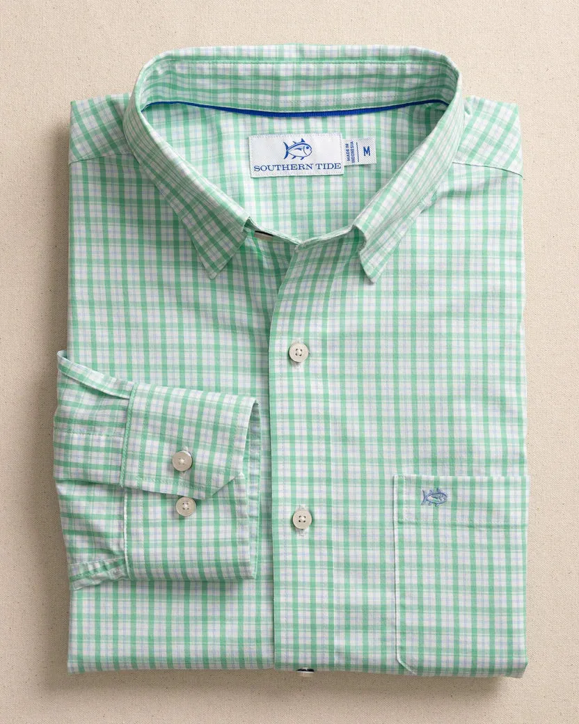 SOUTHERN TIDE CHARLESTON BROAD CREEK PLAID SPORT SHIRT