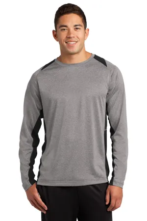 Sport-Tek¨ Long Sleeve Heather Colorblock Contender™ Tee. ST361LS