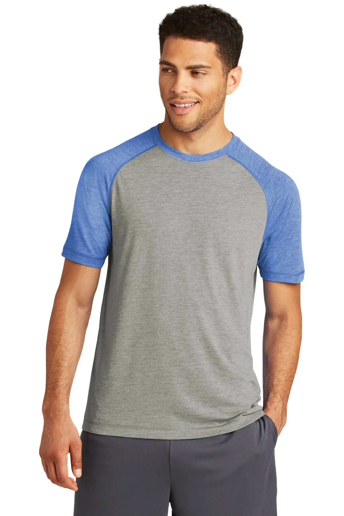 Sport-Tek ¨ PosiCharge ¨ Tri-Blend Wicking Raglan Tee. ST400