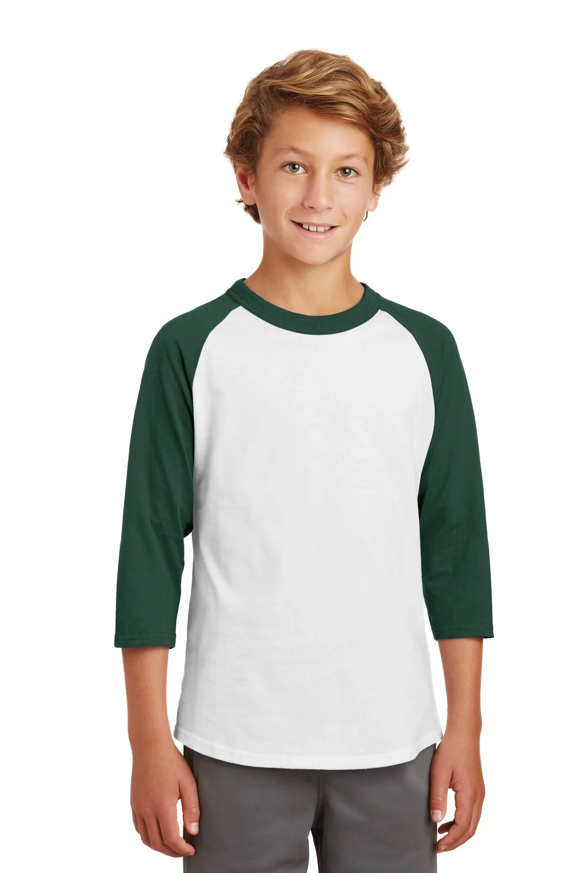 Sport-Tek¨ Youth Colorblock Raglan Jersey.  YT200