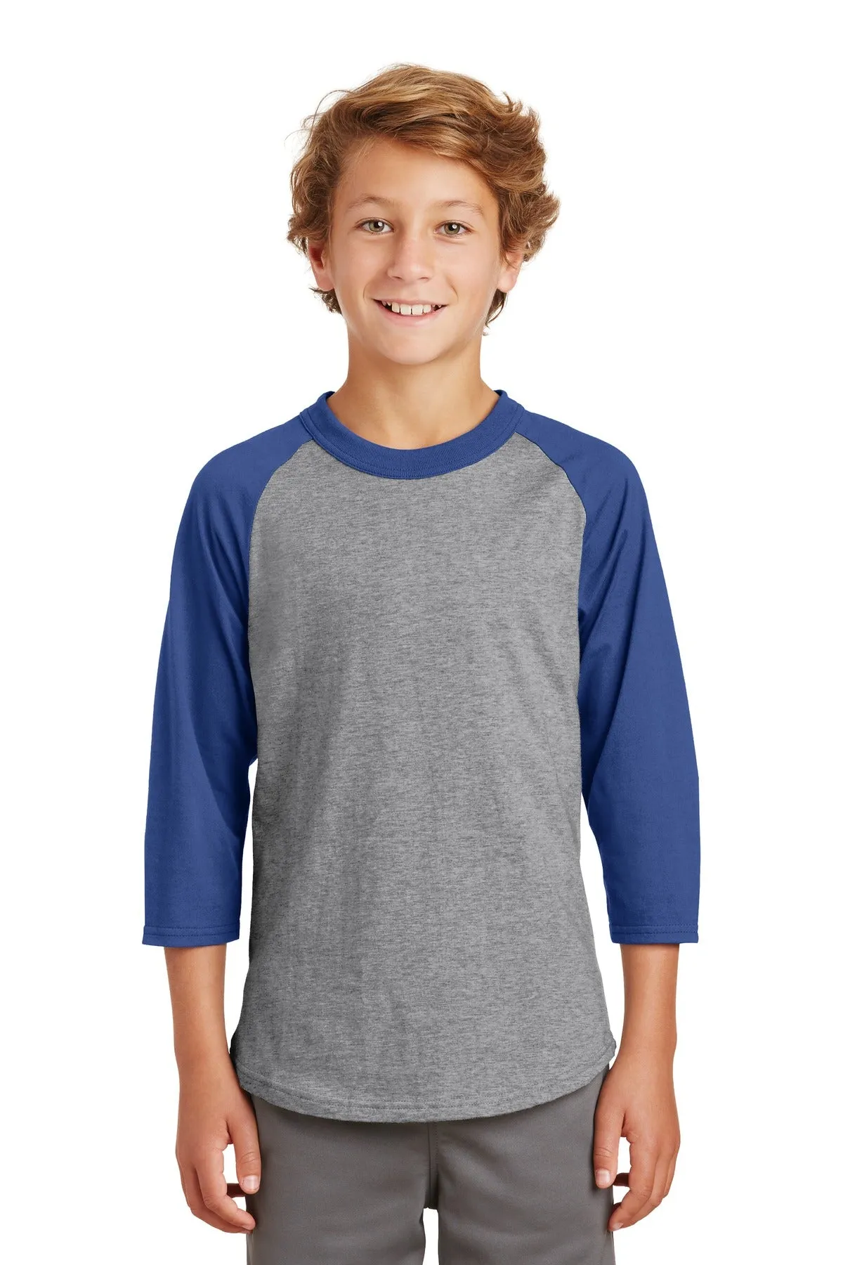 Sport-Tek¨ Youth Colorblock Raglan Jersey.  YT200