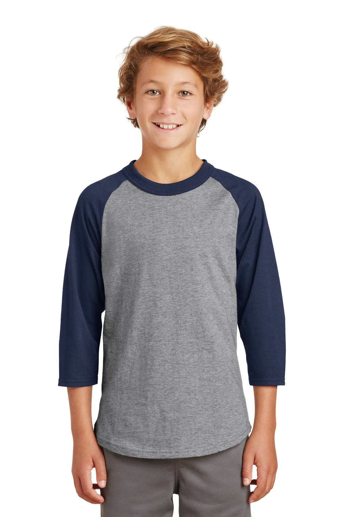 Sport-Tek¨ Youth Colorblock Raglan Jersey.  YT200
