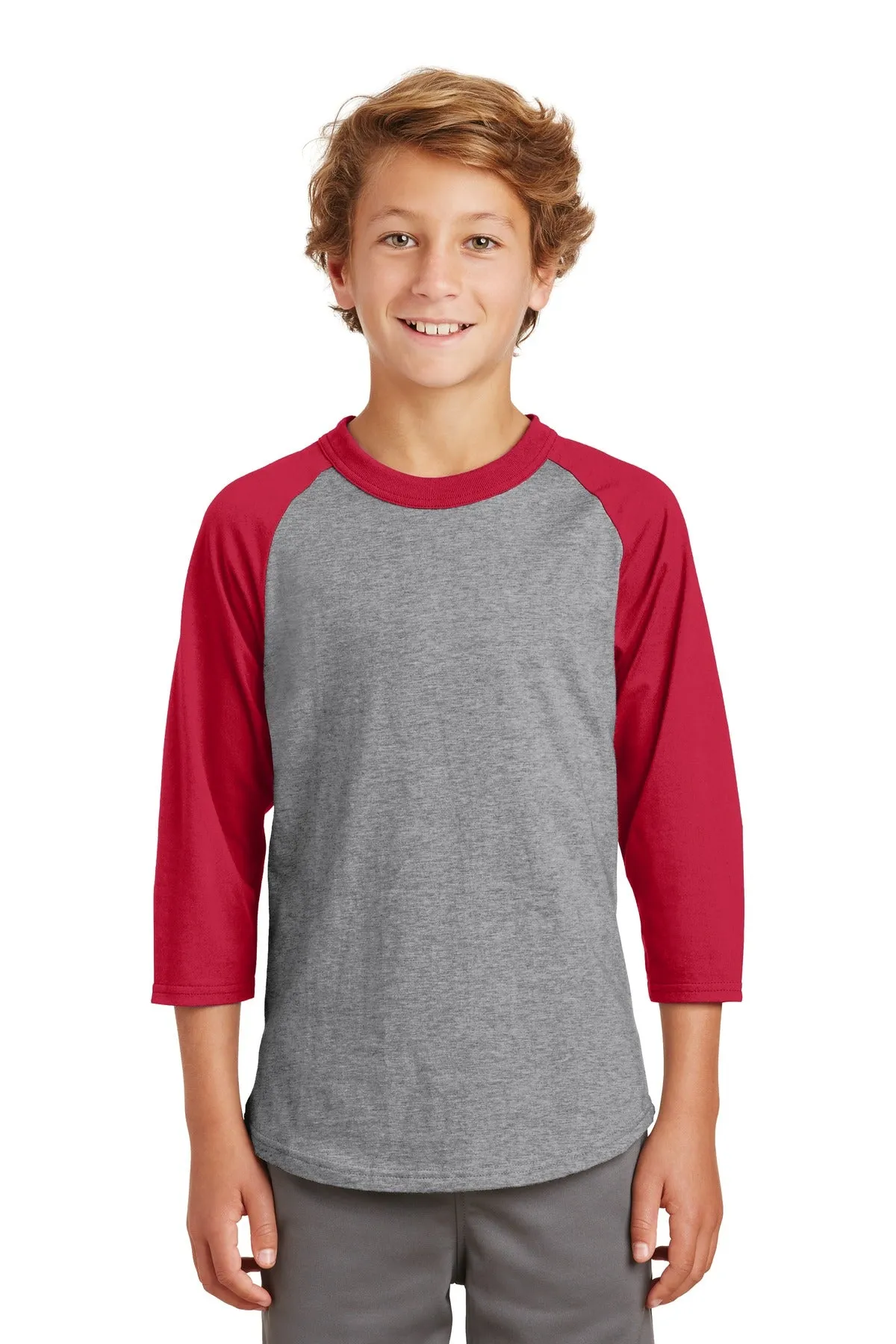 Sport-Tek¨ Youth Colorblock Raglan Jersey.  YT200