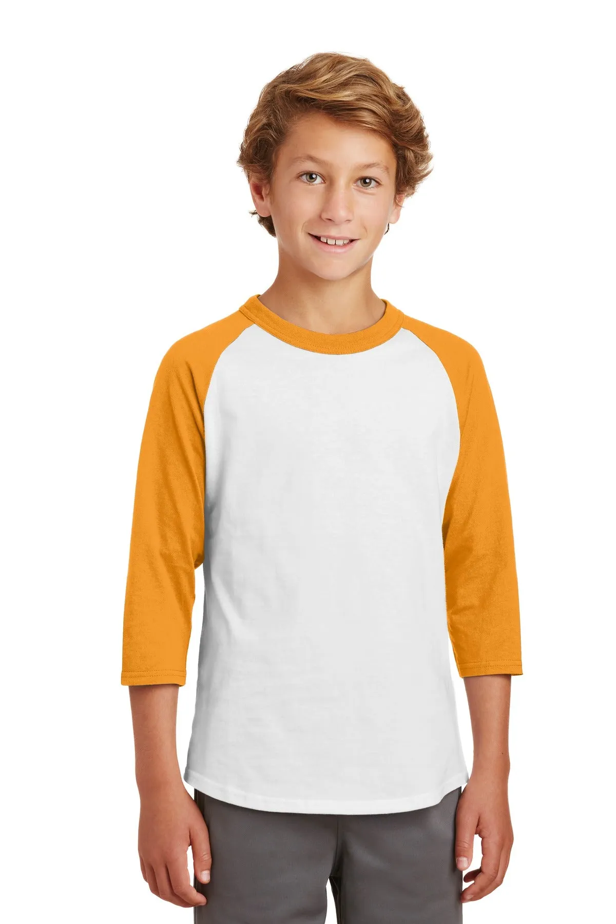 Sport-Tek¨ Youth Colorblock Raglan Jersey.  YT200