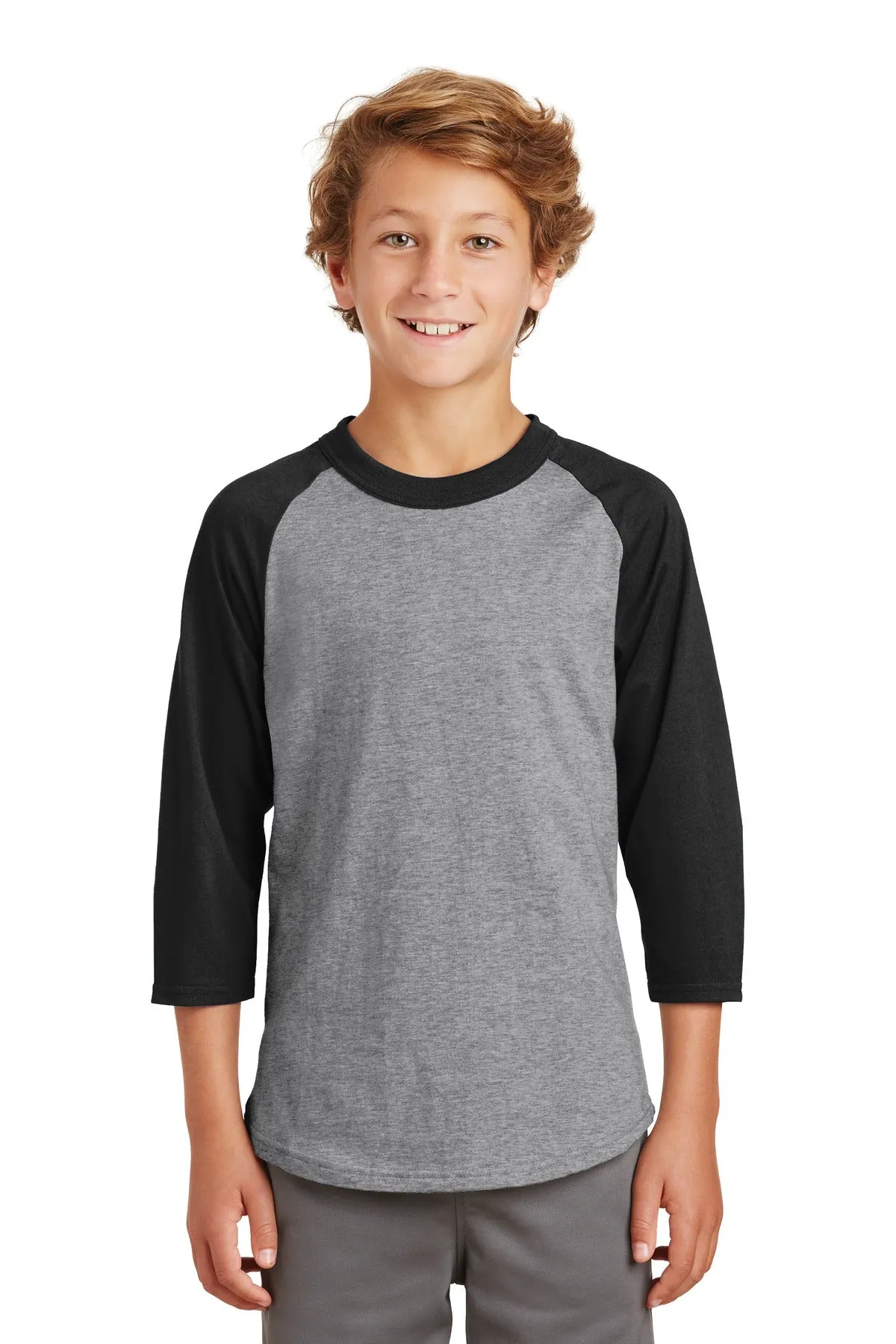 Sport-Tek¨ Youth Colorblock Raglan Jersey.  YT200