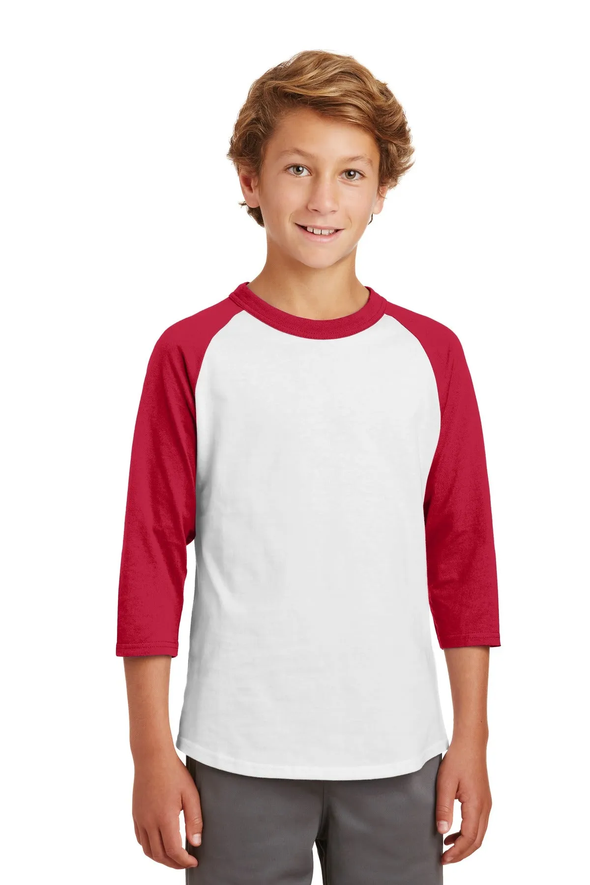 Sport-Tek¨ Youth Colorblock Raglan Jersey.  YT200
