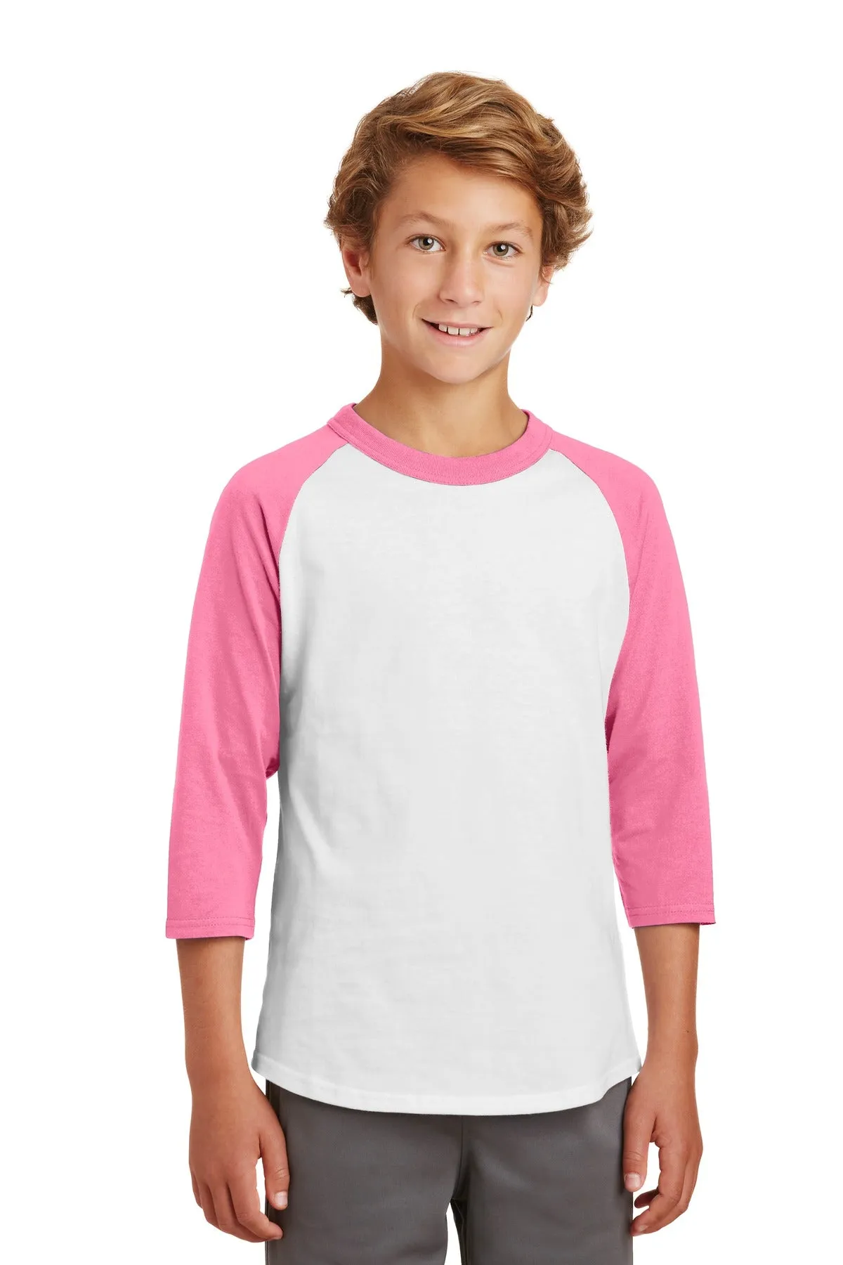 Sport-Tek¨ Youth Colorblock Raglan Jersey.  YT200