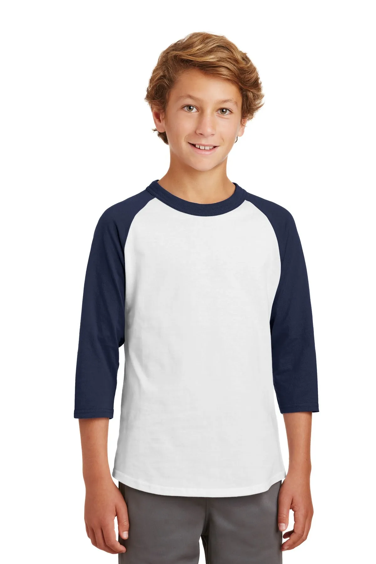 Sport-Tek¨ Youth Colorblock Raglan Jersey.  YT200