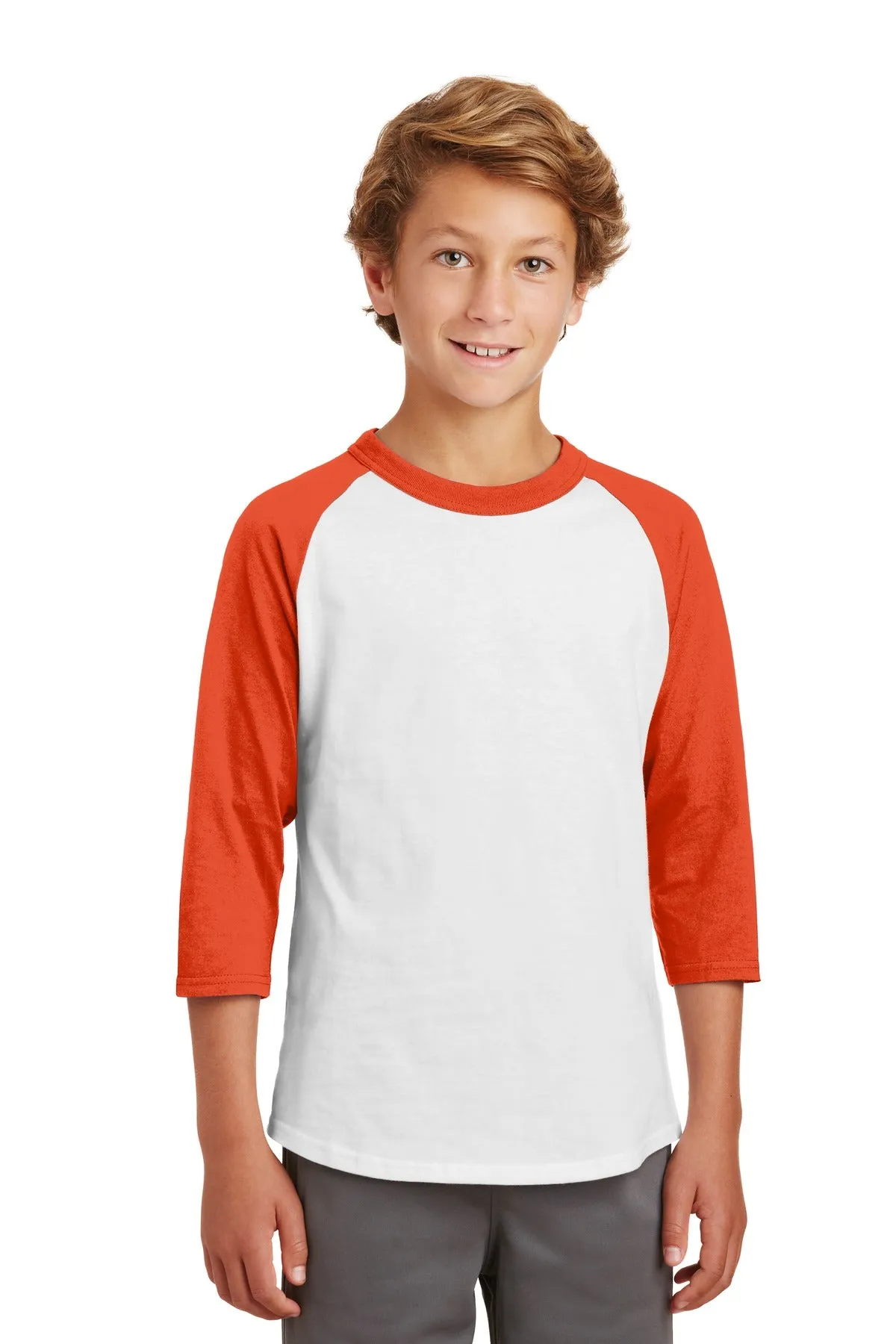 Sport-Tek¨ Youth Colorblock Raglan Jersey.  YT200