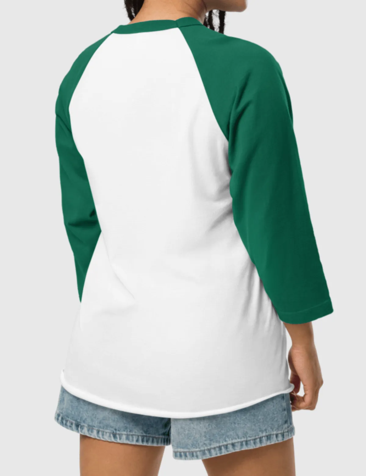 Squid Game: The Challenge Player Raglan Shirt [White/Kelly] - Player 287