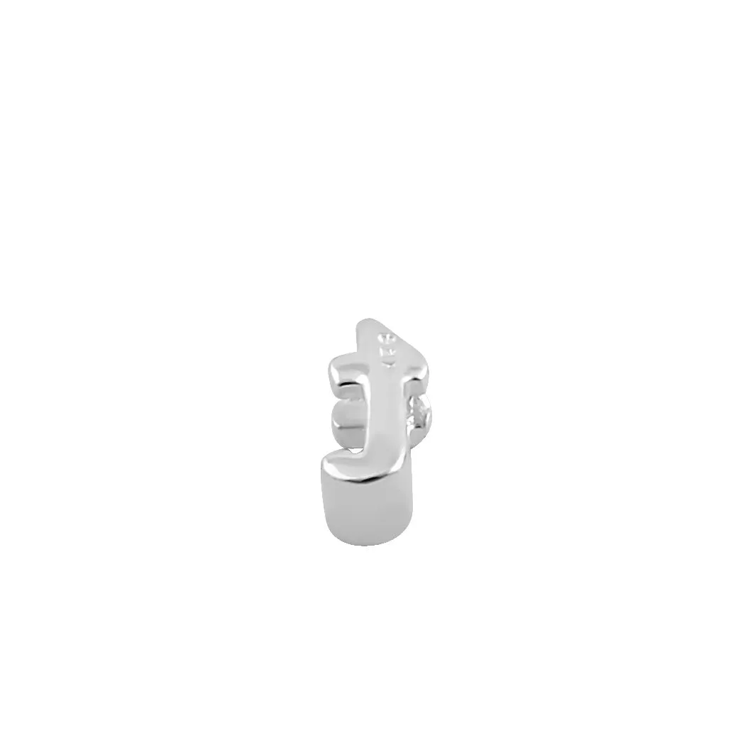 Sterling Silver Lowercase  "t" Pendant