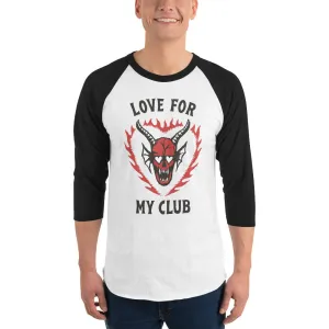 Stranger Things x Trevor Girard Love For My Club Raglan [White/Black]