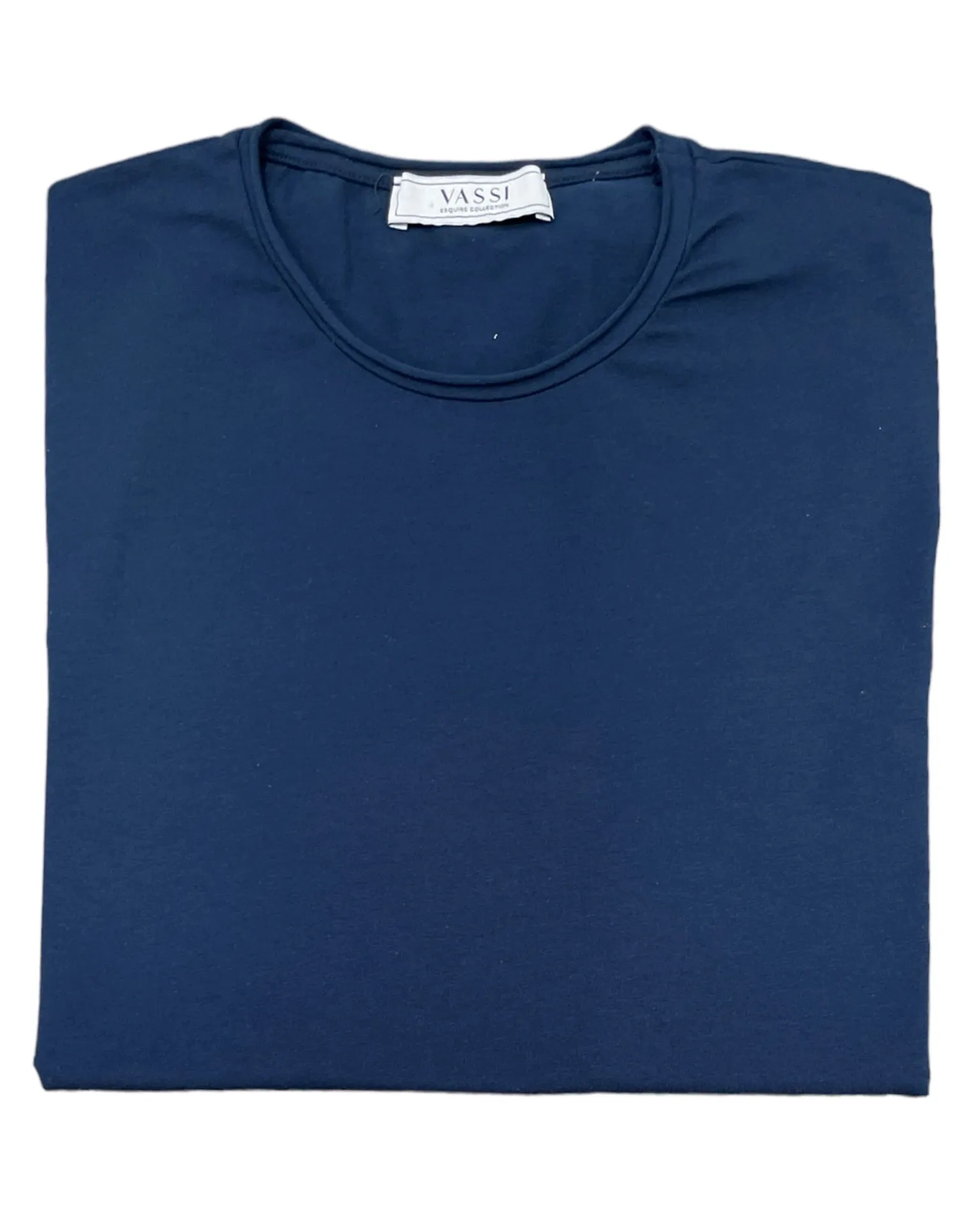 Stretch-Cotton Rolled Crew-Neck T-Shirt - Navy