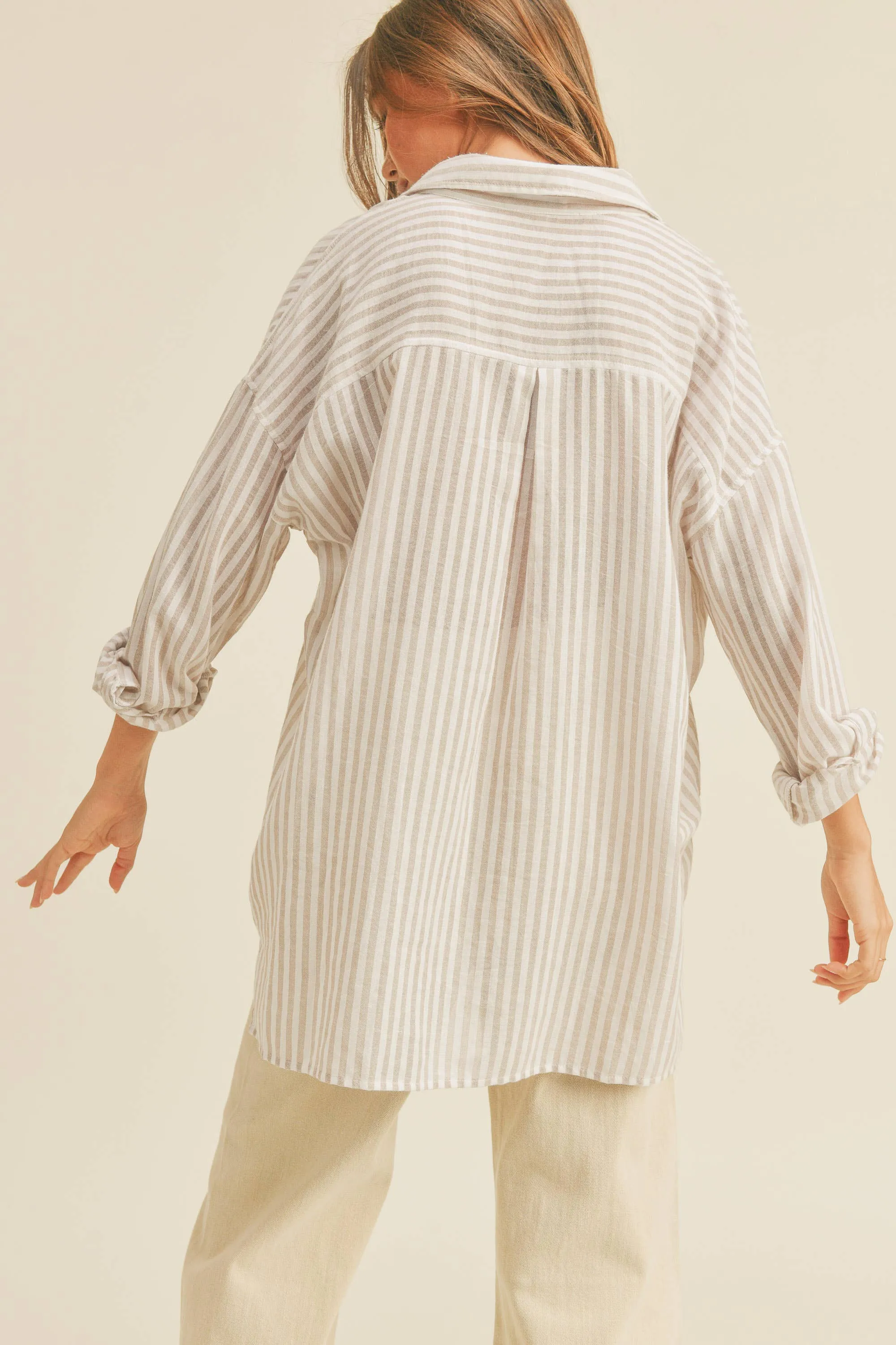 STRIPED BUTTON DOWN SHIRTS