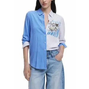 Striped Long Sleeved Button Down Shirt