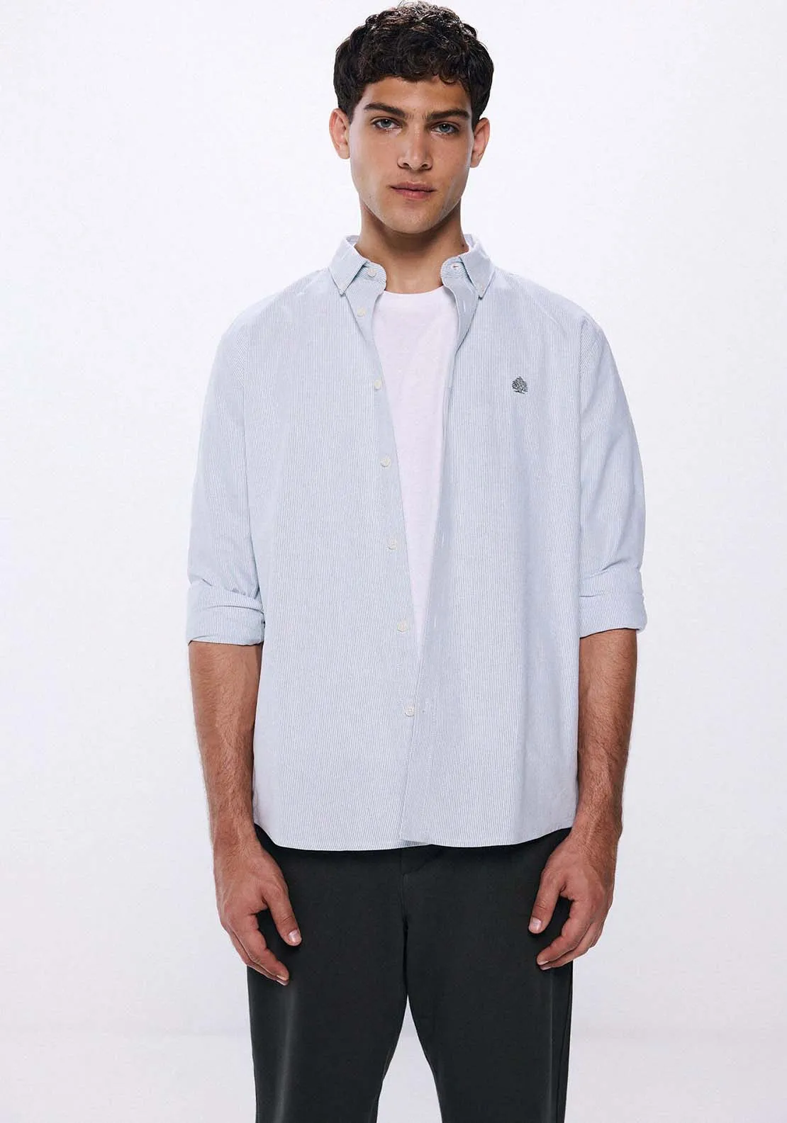 Striped Oxford shirt - Green