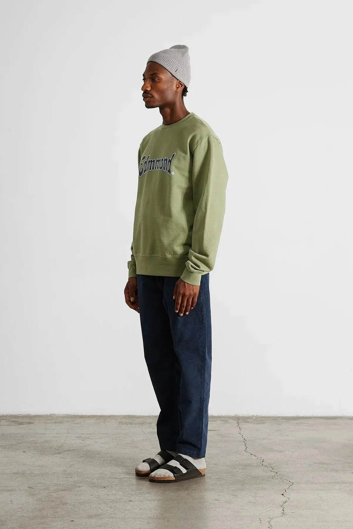 Sudadera Edmmond Studios Curly Plain Olive