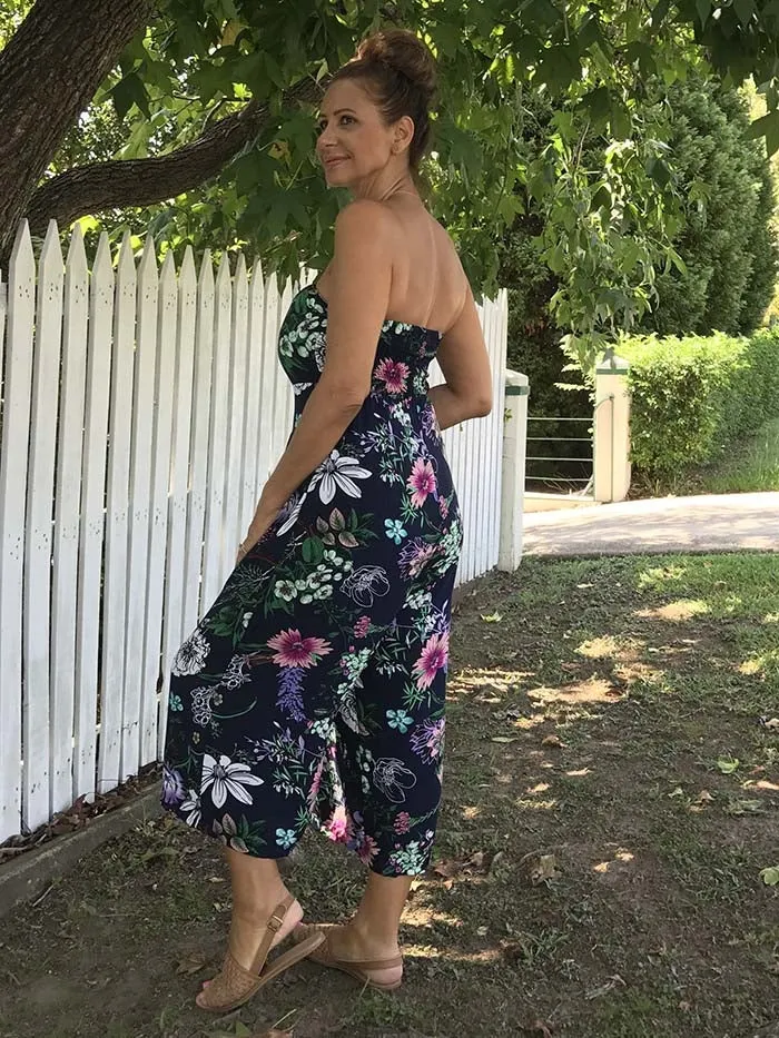 Summer Fields Jumpsuit - navy