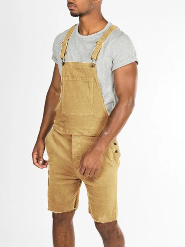Suspender Denim Rompers