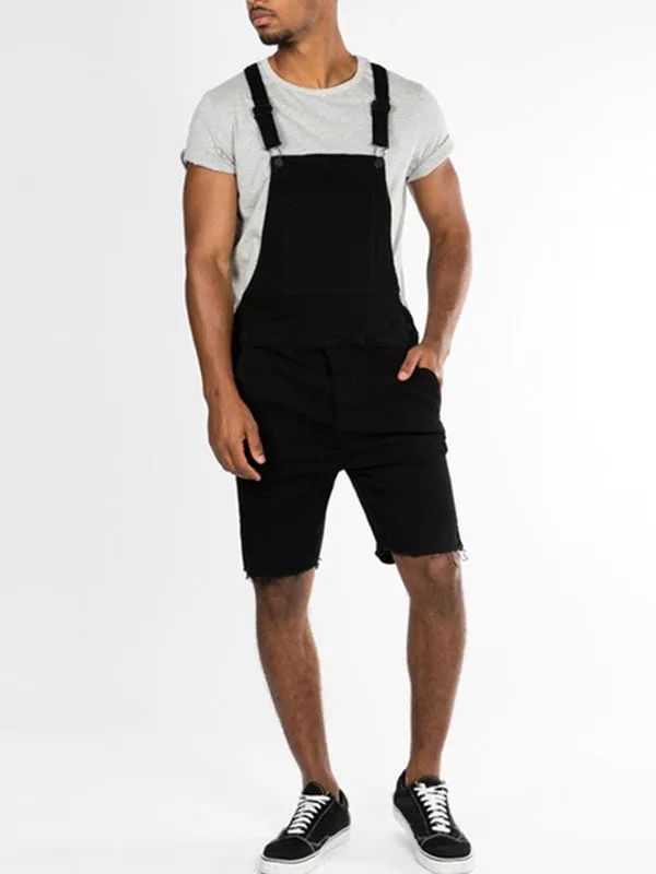 Suspender Denim Rompers