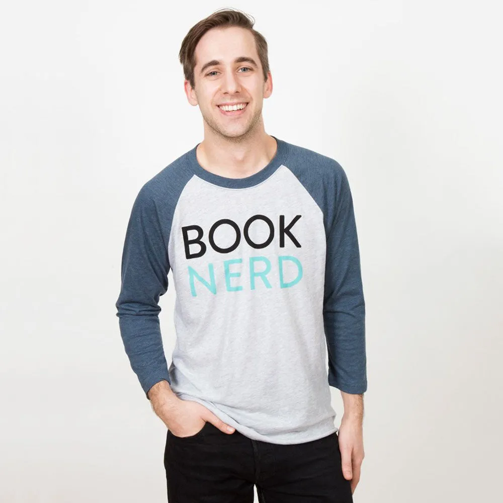 T-Shirt - Raglan / Baseball - Book Nerd - Unisex