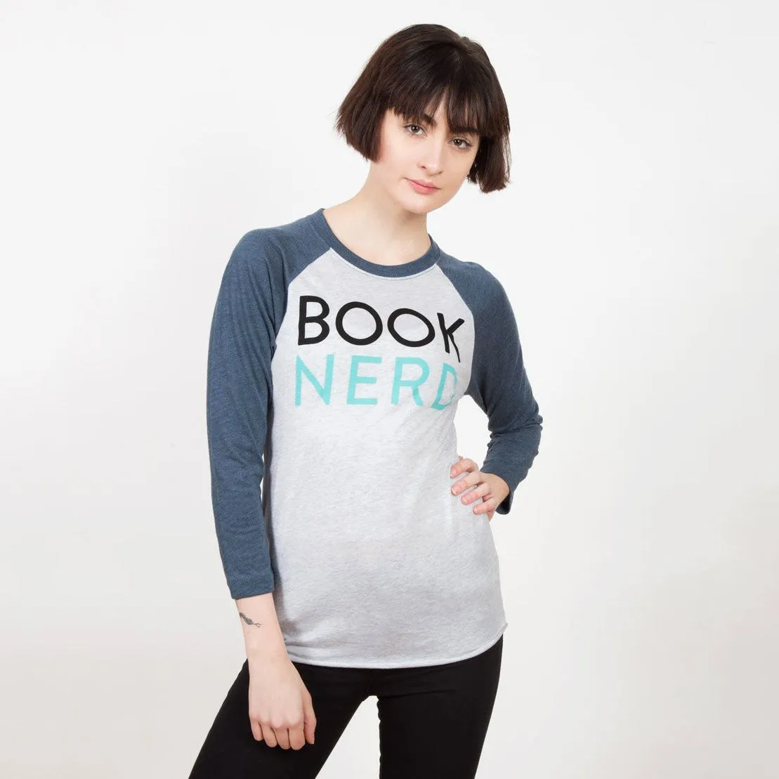 T-Shirt - Raglan / Baseball - Book Nerd - Unisex