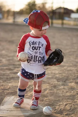 Take Me Out To The Ballgame Kid's Raglan