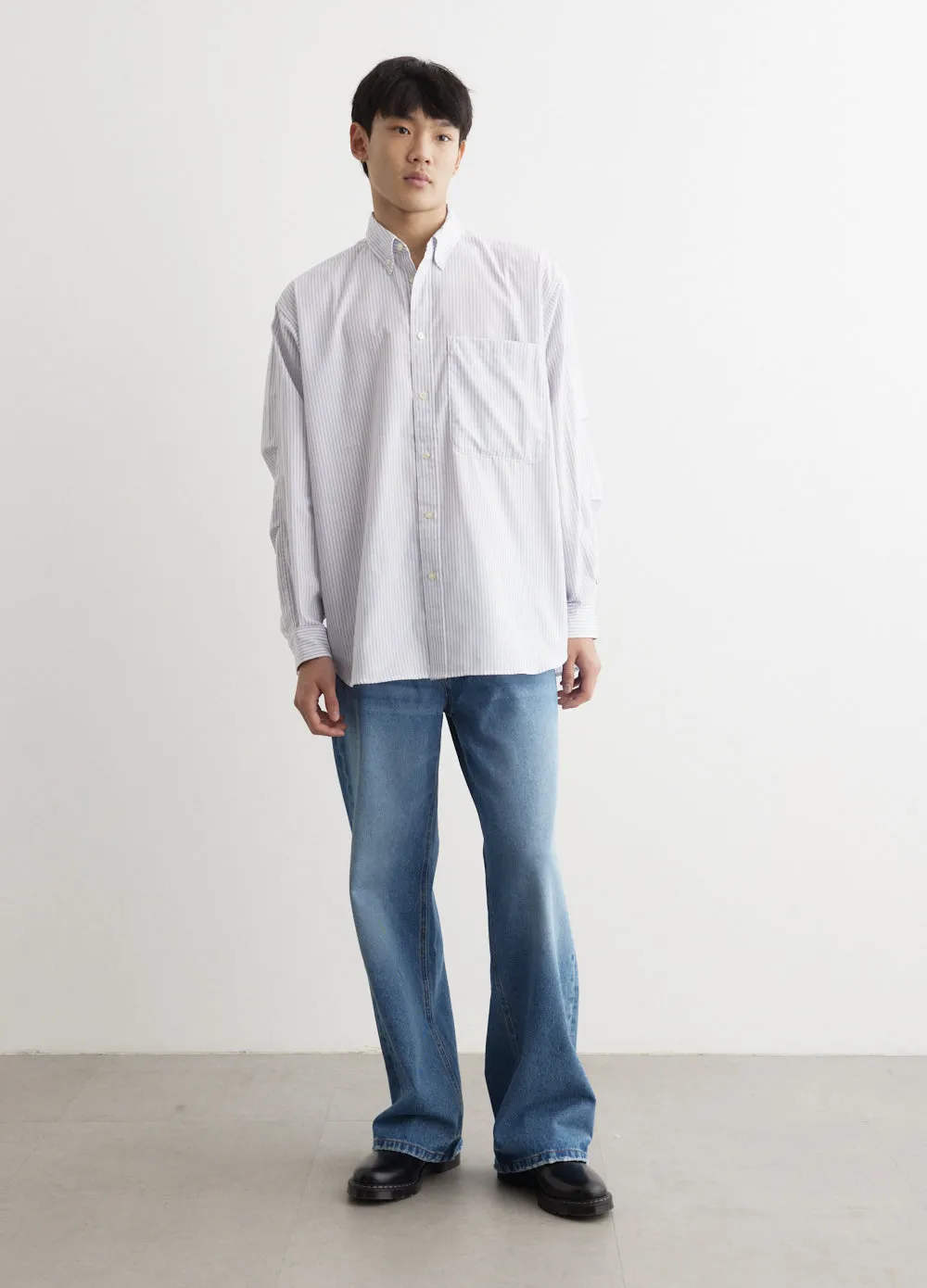 Tech Button Down Long-Sleeve Shirt