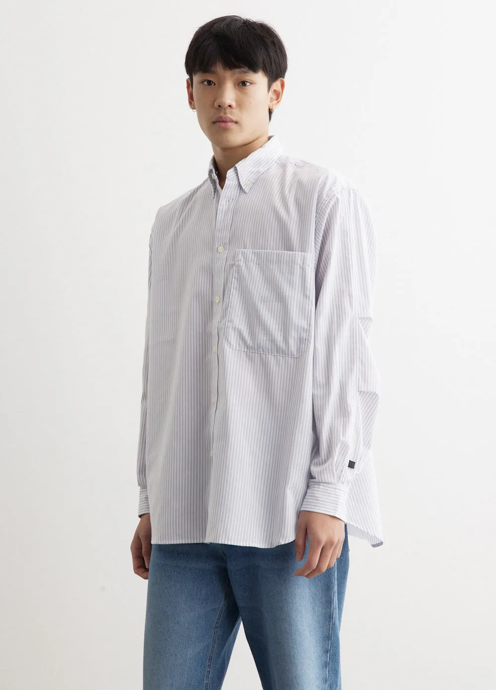 Tech Button Down Long-Sleeve Shirt