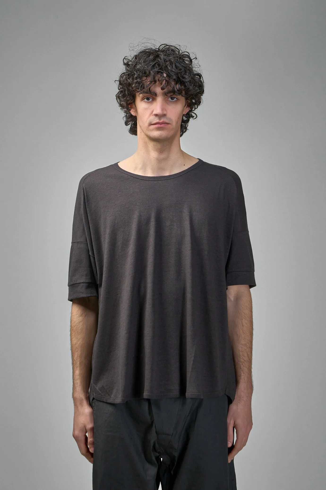 TEE#86 Short Sleeve Crew Neck Tee Organic Cotton Linen